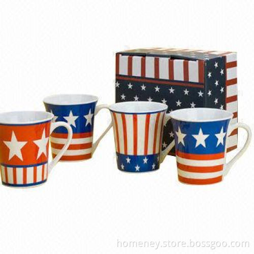 Porcelain mug with matched gift box